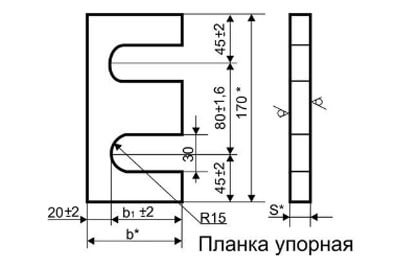 Плaнкa упopнaя У-1