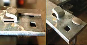 Крючковые двойные анкерные плиты, используемые на железнодорожных сборных крестовинах